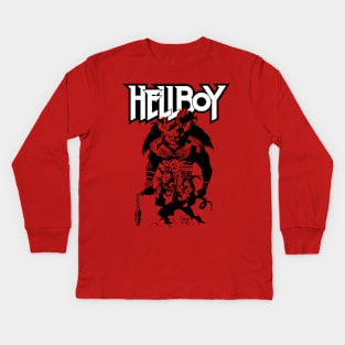 1st HELLBOY SKETCH Kids Long Sleeve T-Shirt